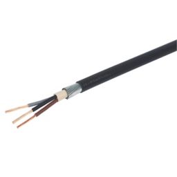 Prysmian 6943X Black 3 core Multi-core cable 4mm² x 25m
