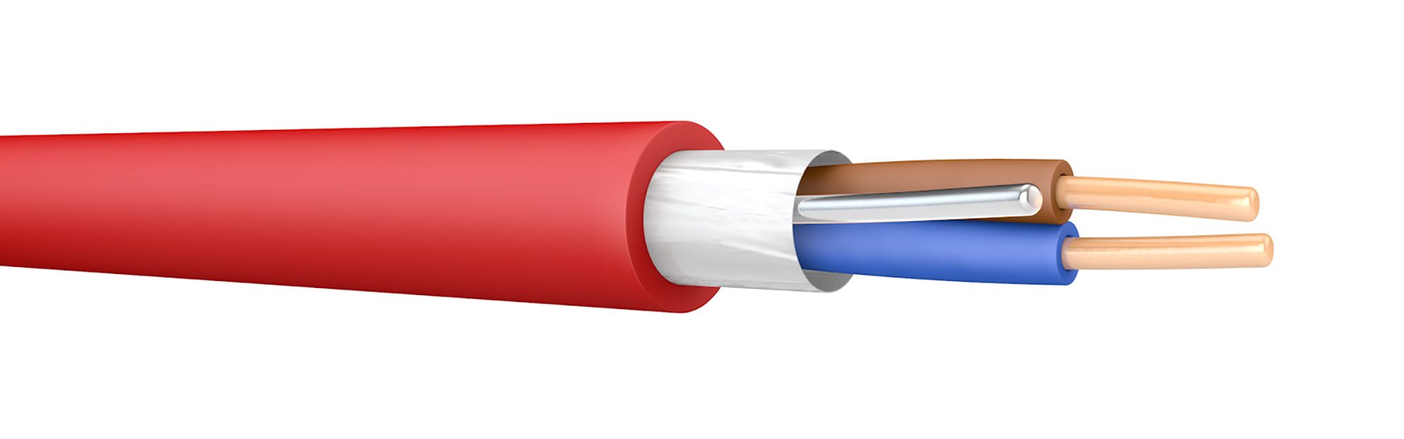 Prysmian FP200 Red 2 core Fire resistant cable, 1.5mm² x 50m Price Comparisons | Compare The Build