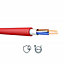 Prysmian FP200 Red 2 core Fire resistant cable, 2.5mm² x 50m