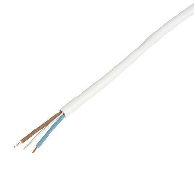 Prysmian White 2 core Fire cable