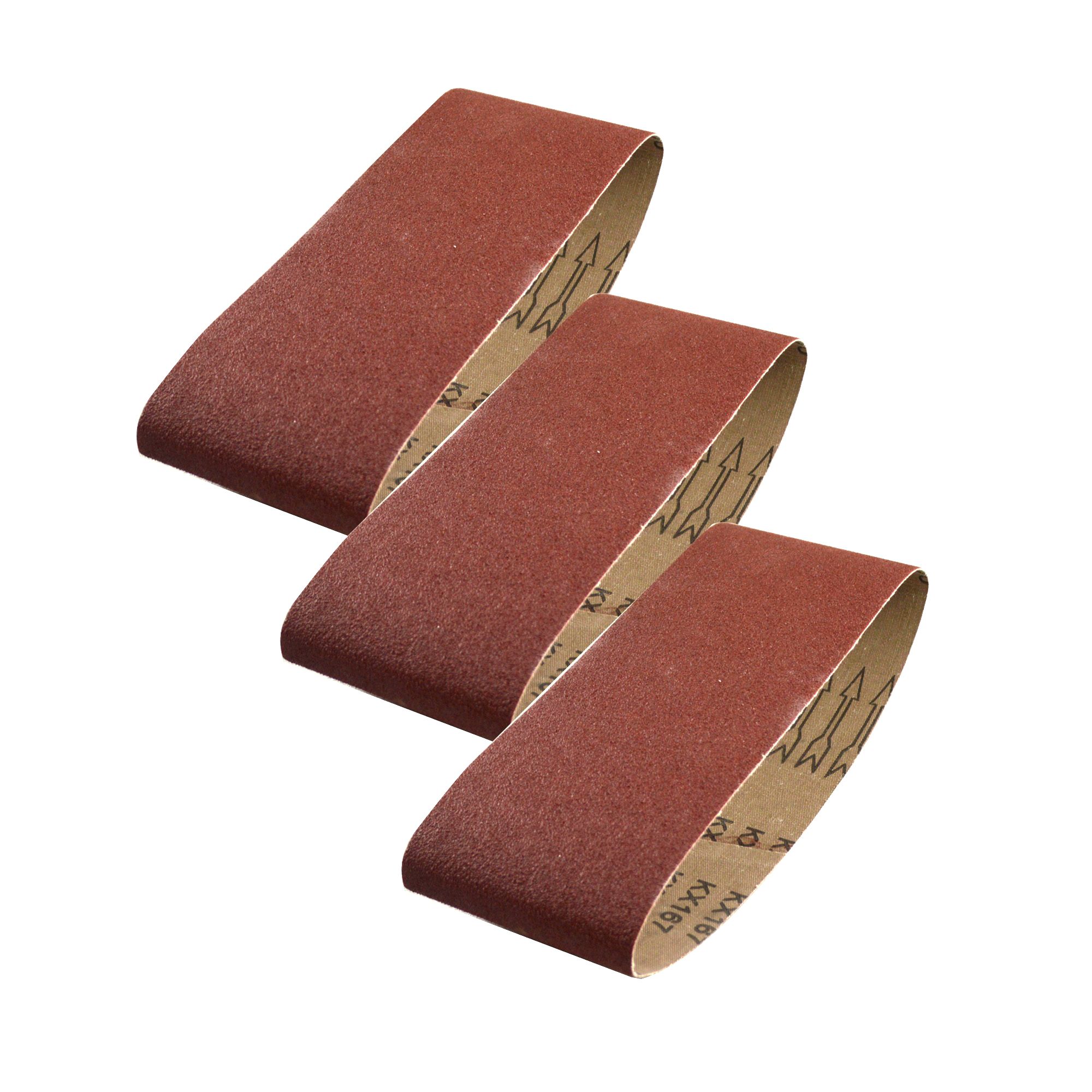 PTX Medium Sanding belt set (W)75mm (L)457mm, Pack of 3