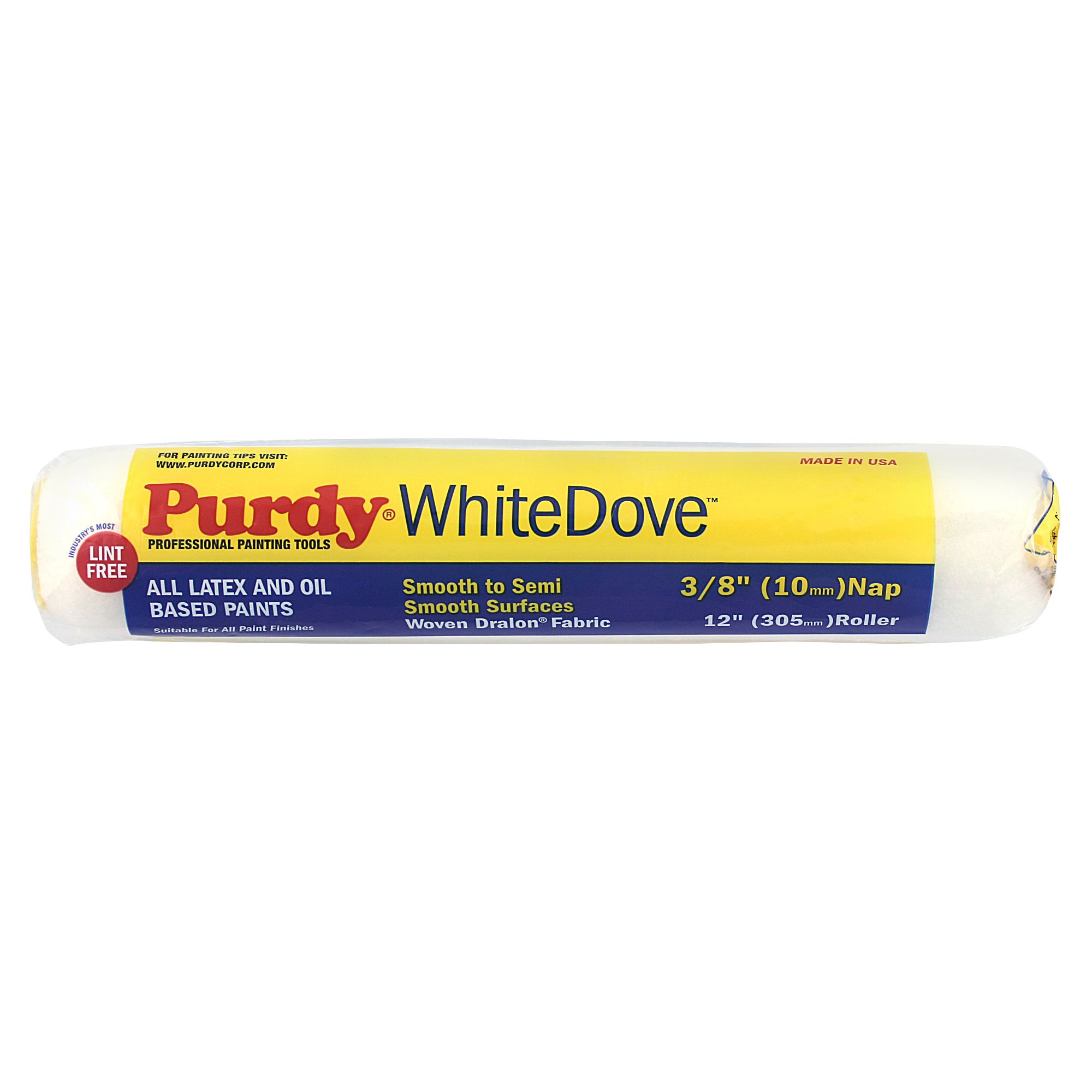 Purdy White dove Short Pile Woven nylon Roller sleeve
