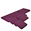Purple Rectangular Bench cushion (L)110cm x (W)44cm