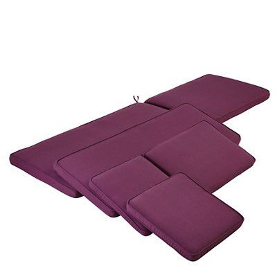 Purple Rectangular Sunlounger cushion (L)190cm x (W)55cm
