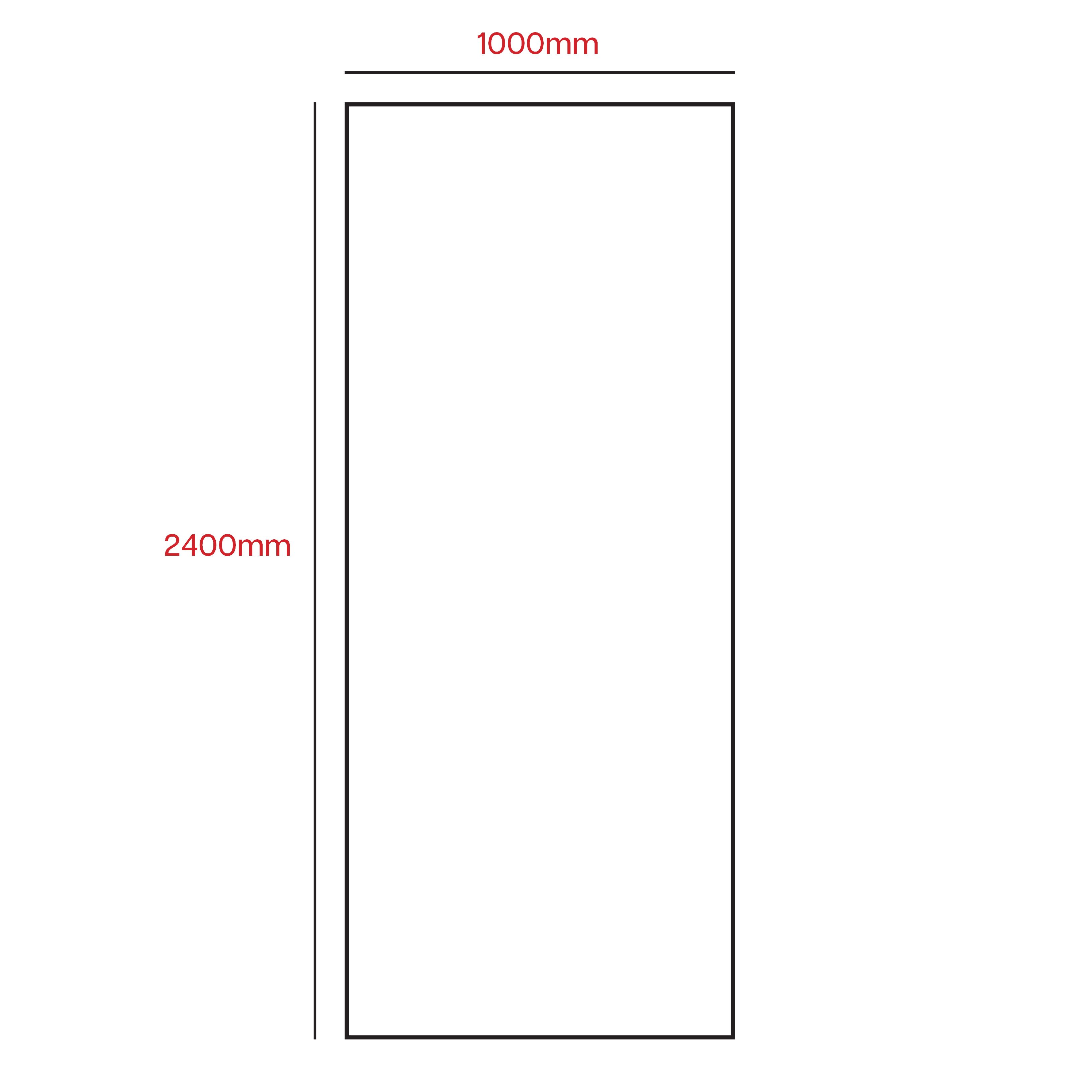 PVC Bathroom Wall Panel (H)2400mm (W)1000mm - Gloss Beige Marble effect