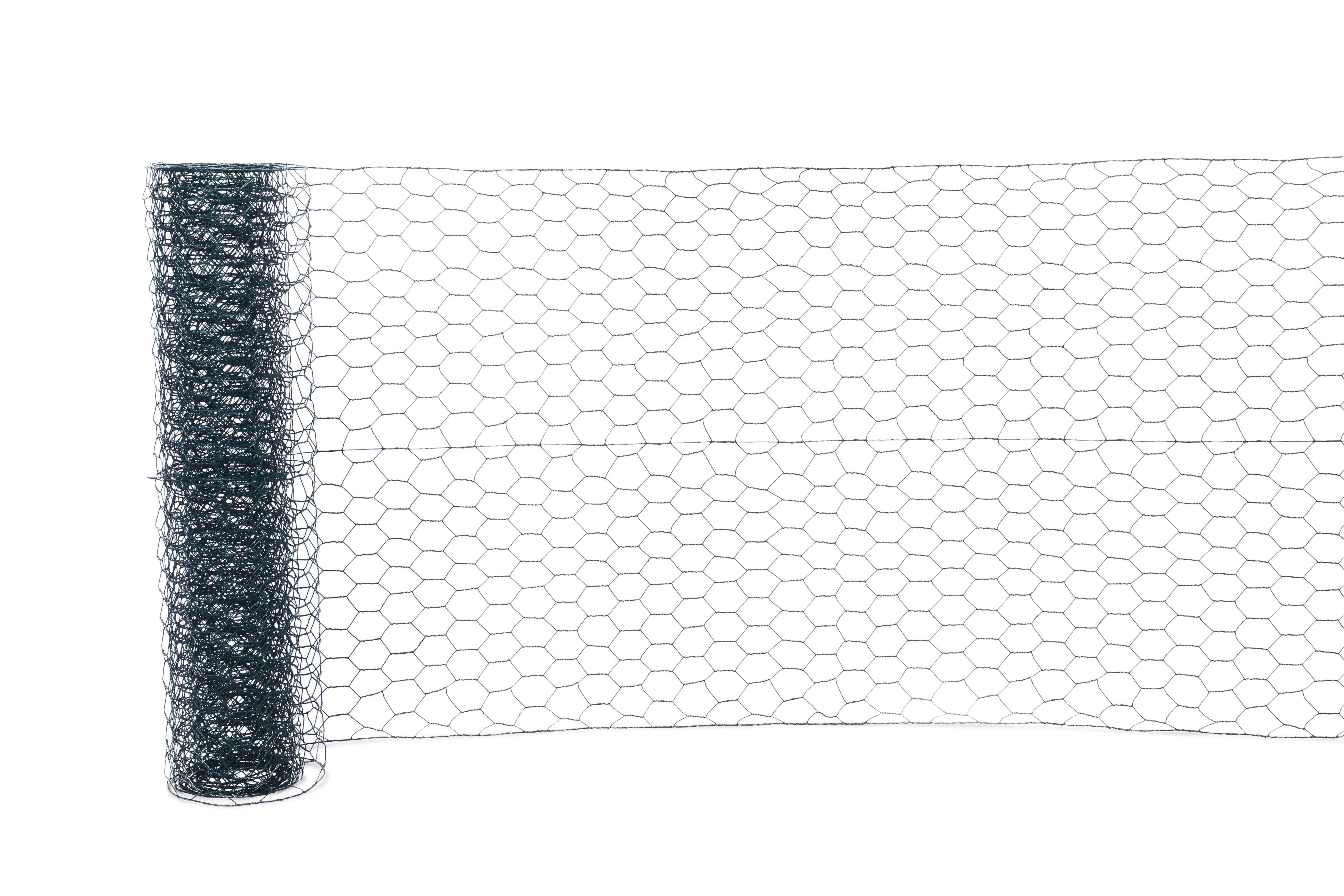 PVC-coated Steel Triple torsion mesh, (L)10m (H)0.5m | DIY at B&Q