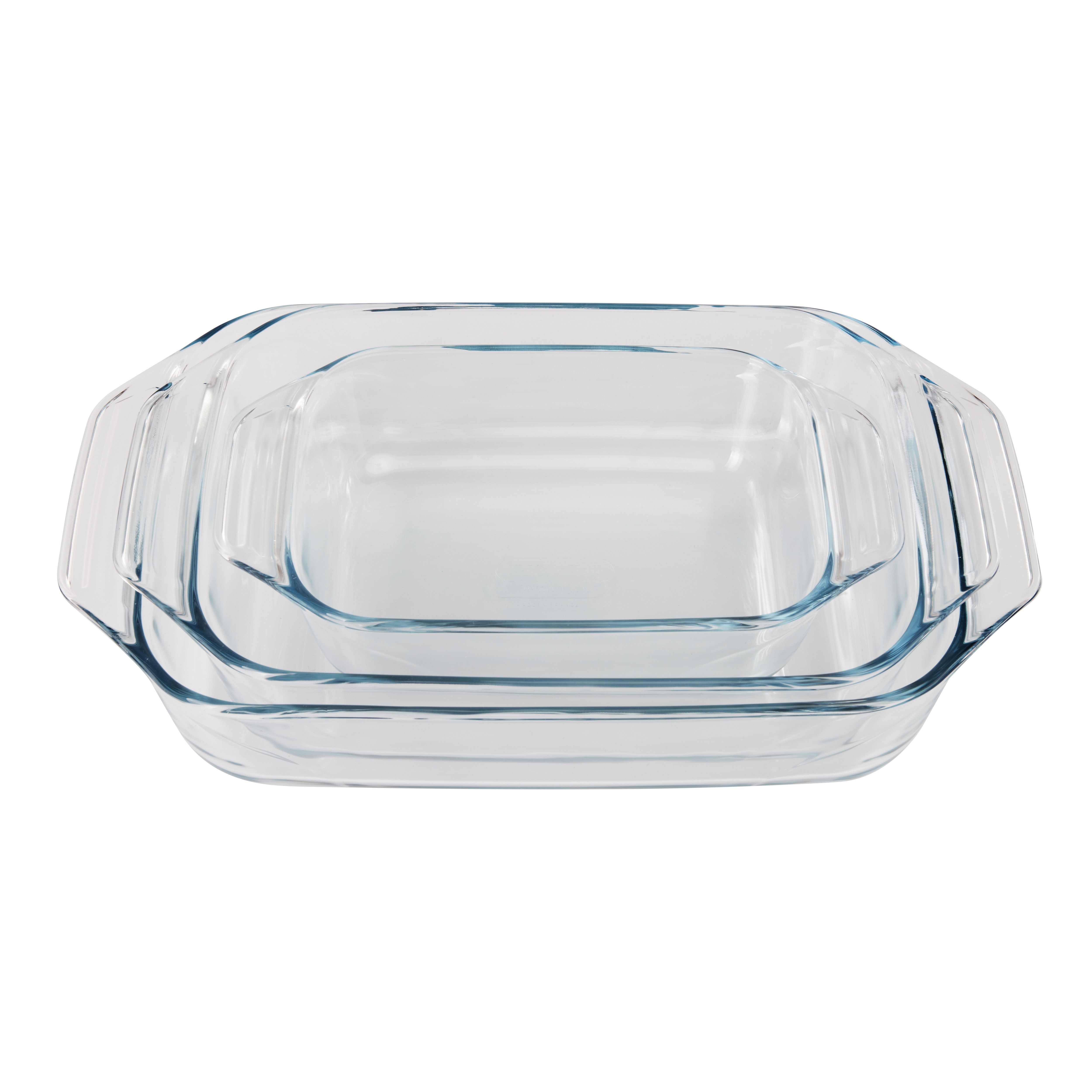 Pyrex Cookware Clear Glass Baking dish, Set of 3