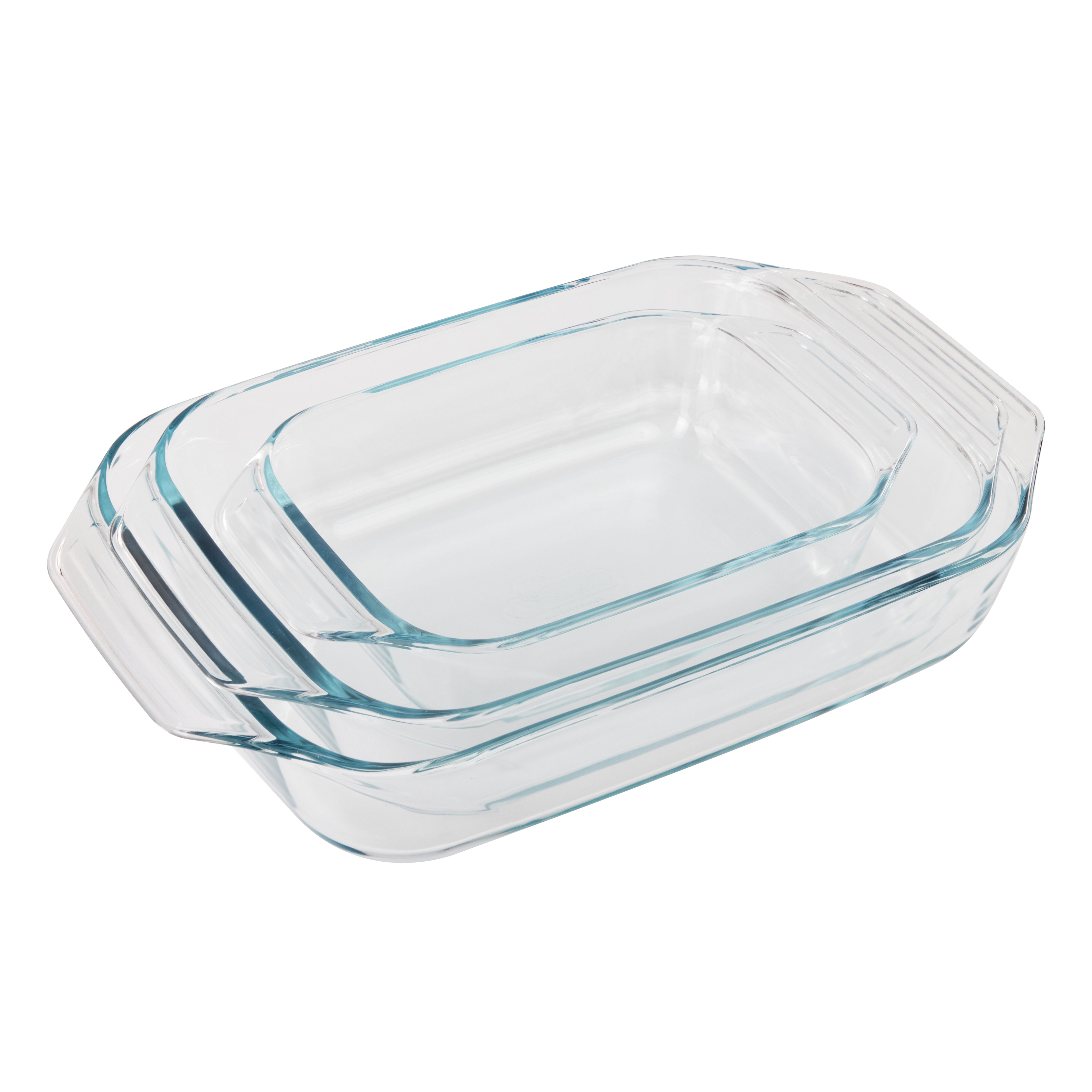 Pyrex Cookware Clear Glass Baking dish, Set of 3