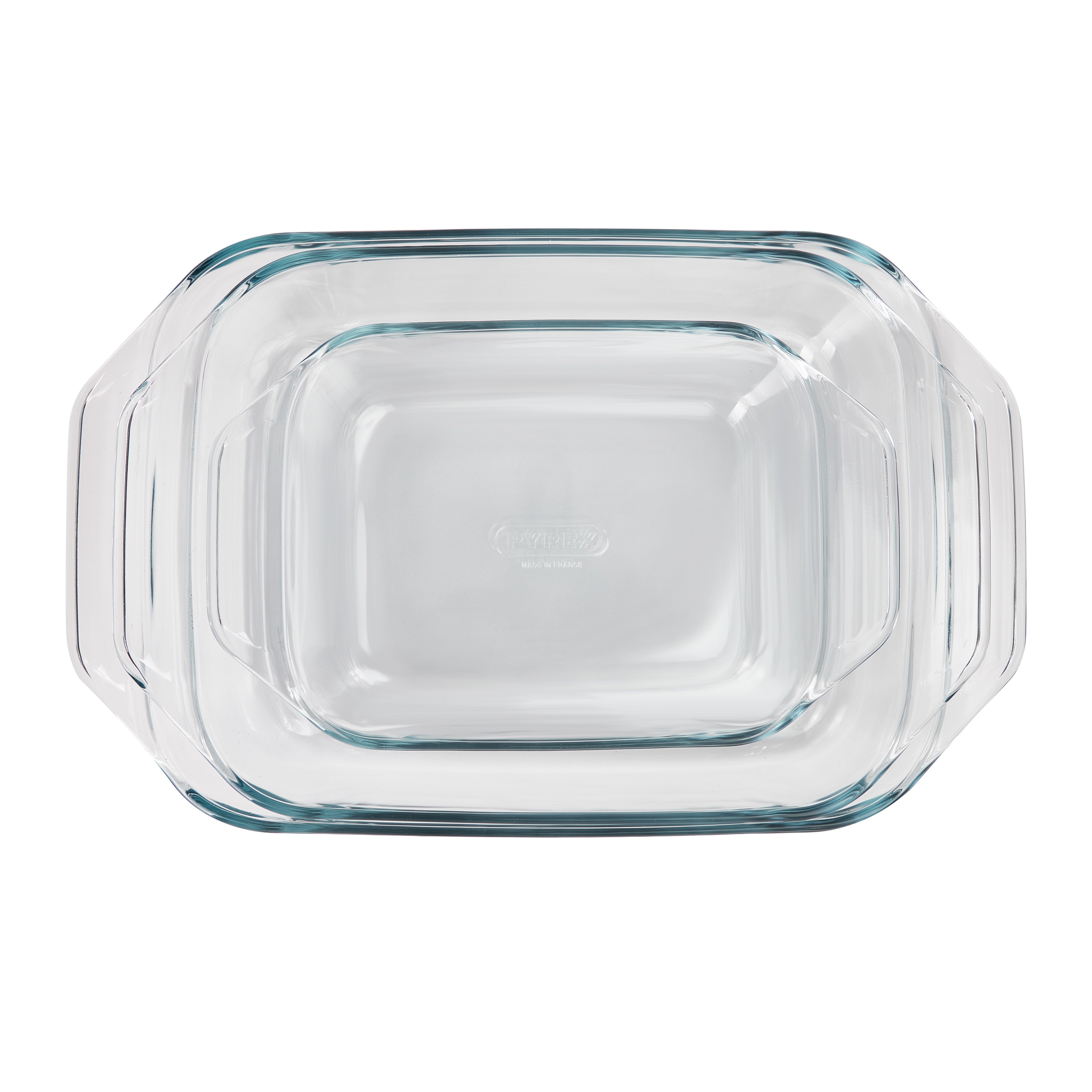 Pyrex Cookware Clear Glass Baking dish, Set of 3