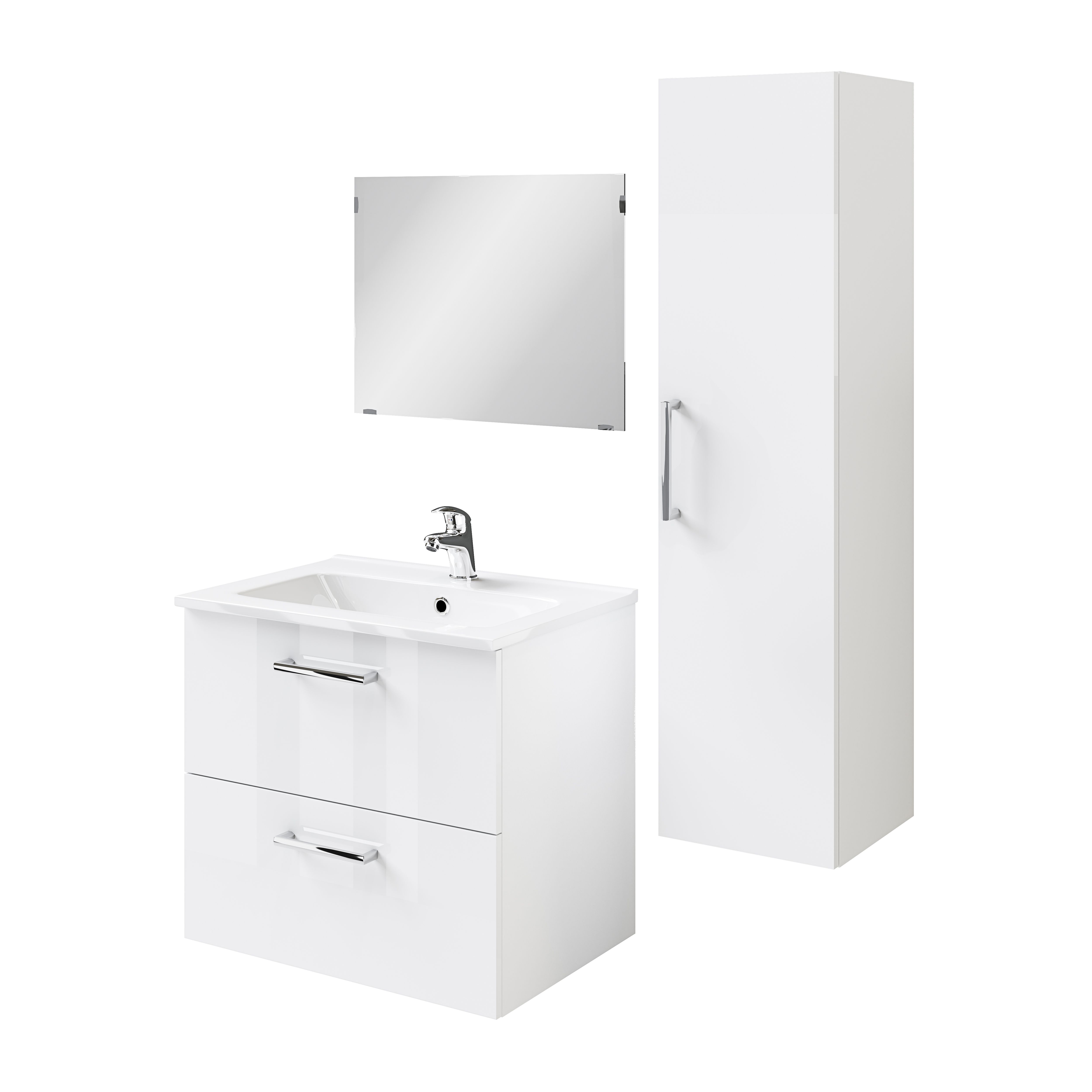 Pyxis Ceramic Central Worktop with integrated basin (W)610mm