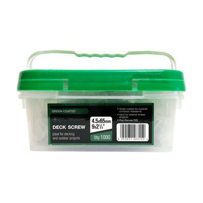 PZ1 Bugle Decking Screw (Dia)4.5mm (L)65mm, Pack