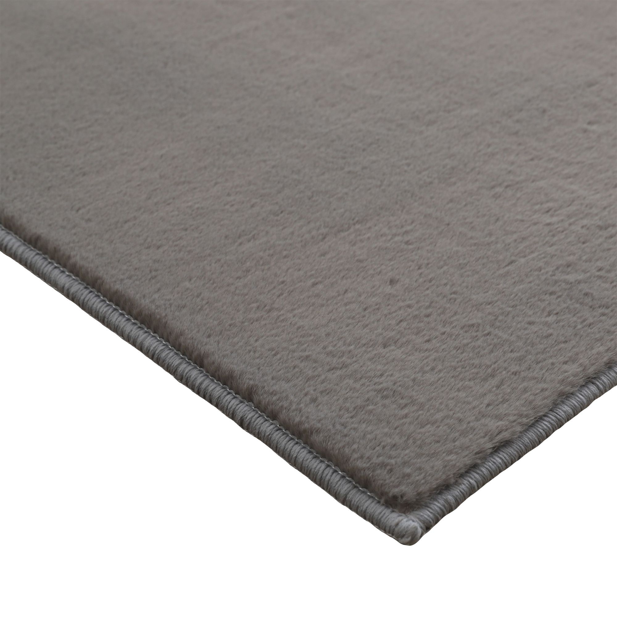 Qara Elephant skin Plain Medium Rug, (L)150cm x (W)90cm