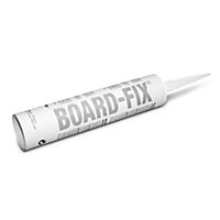 Qboard Board fix Waterproof Solvent-free White Grab adhesive & sealant 310ml 0.46kg