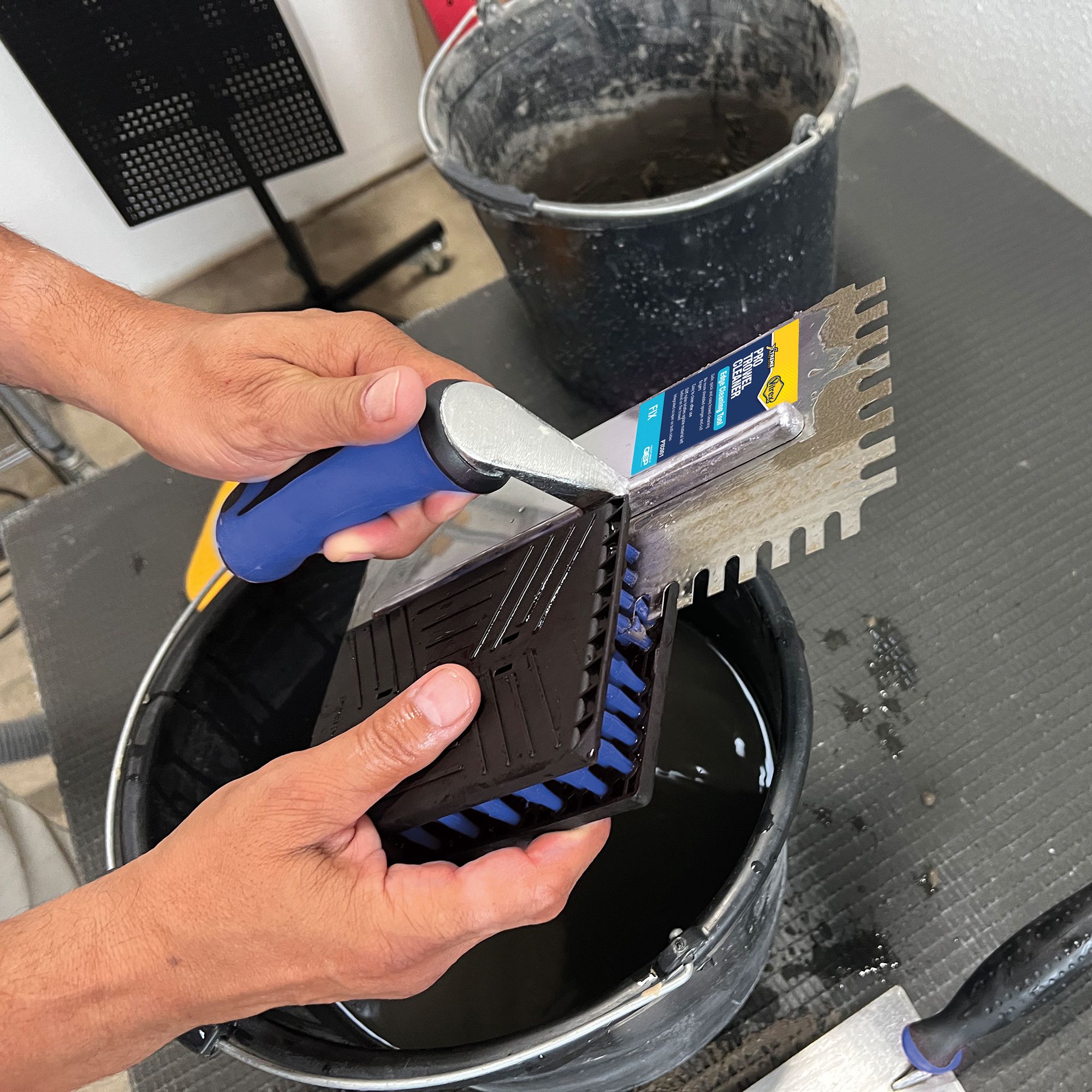 X4)QEP 1/4 in. x 3/16 in. Traditional Carbon Steel V-Notch Flooring Trowel with Wood Handle (Retail $47) Auction | Auction Nation
