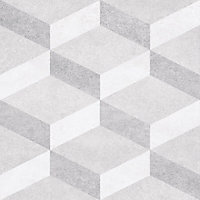 Quartz Matt Mystery Ceramic Wall & floor Tile, Pack of 9, (L)331mm (W)331mm