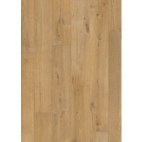 Quick-step Aquanto Natural Matt Oak effect High-density fibreboard (HDF) Laminate Flooring Sample, (W)100mm