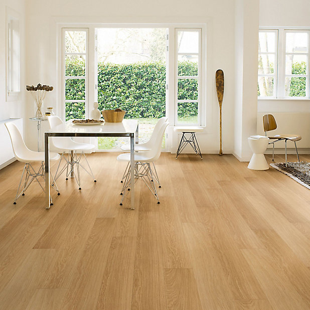 Quick Step Aquanto Varnished Oak Effect, Quick Step Oak Laminate Flooring B Q