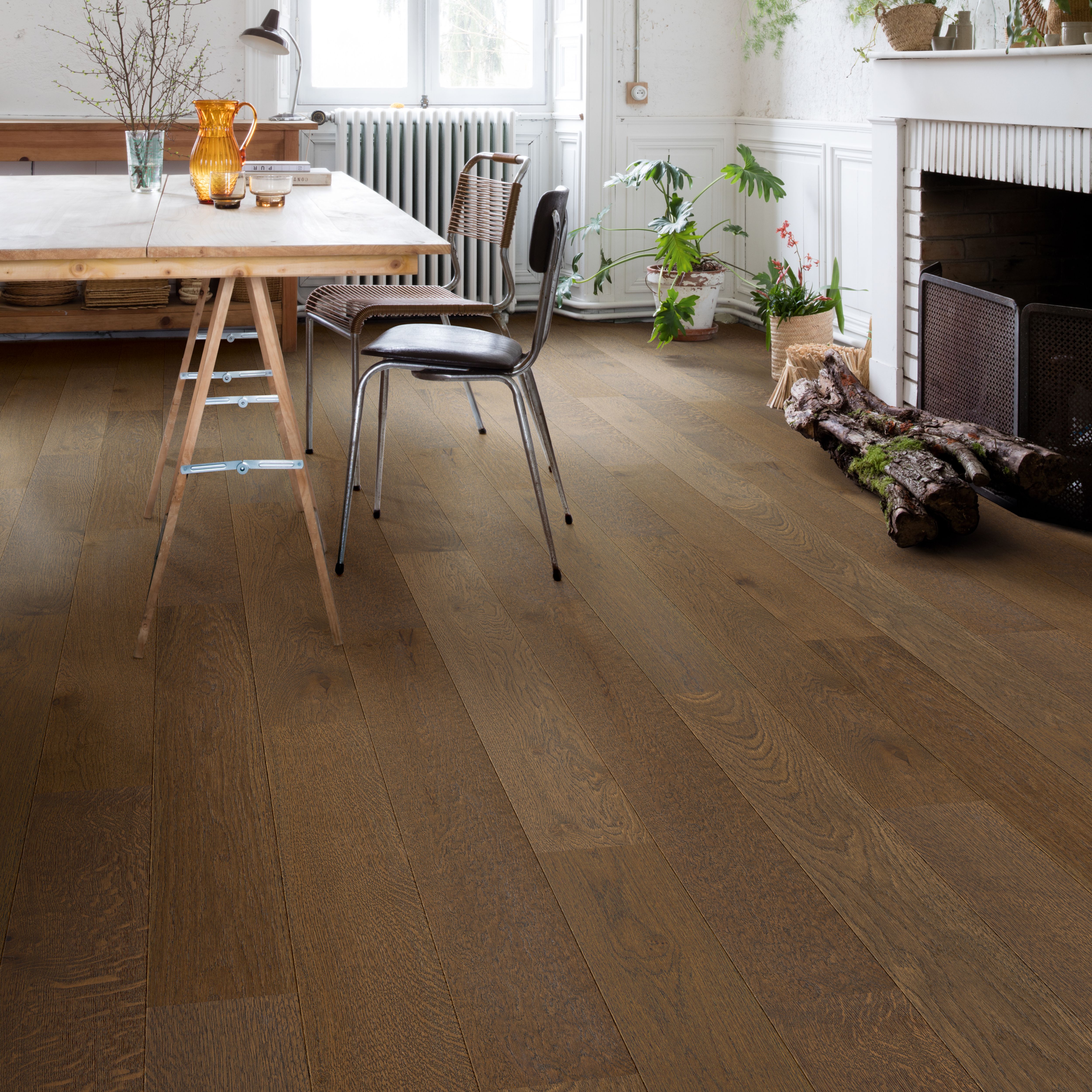 Quick-step Cadenza Sepia Oak Real wood top layer flooring, 0.983m²