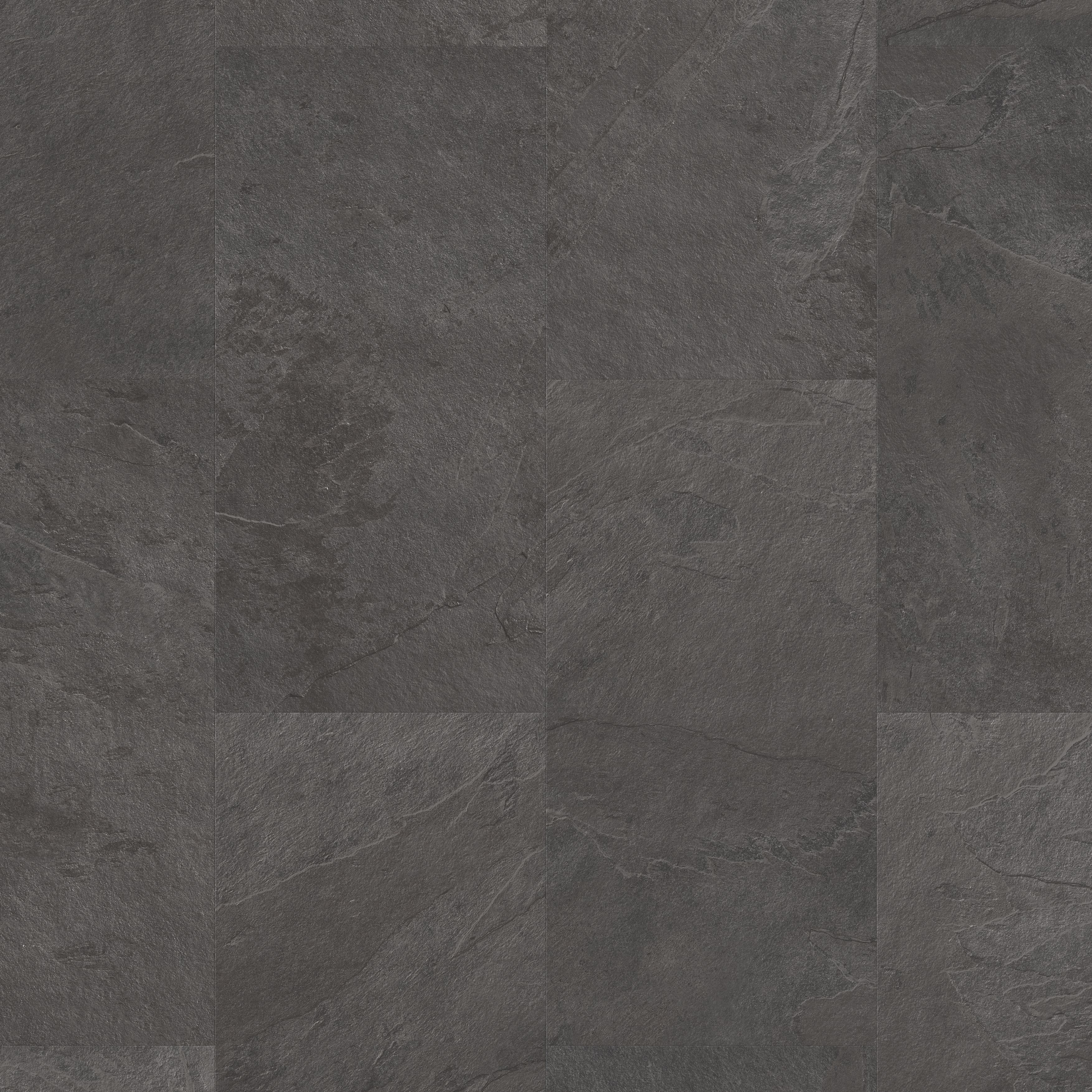 Quick-step Lima Coal Slate effect Vinyl Tile Sample