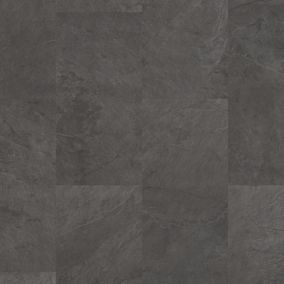 Quick-step Lima Coal Slate effect Vinyl Tile Sample