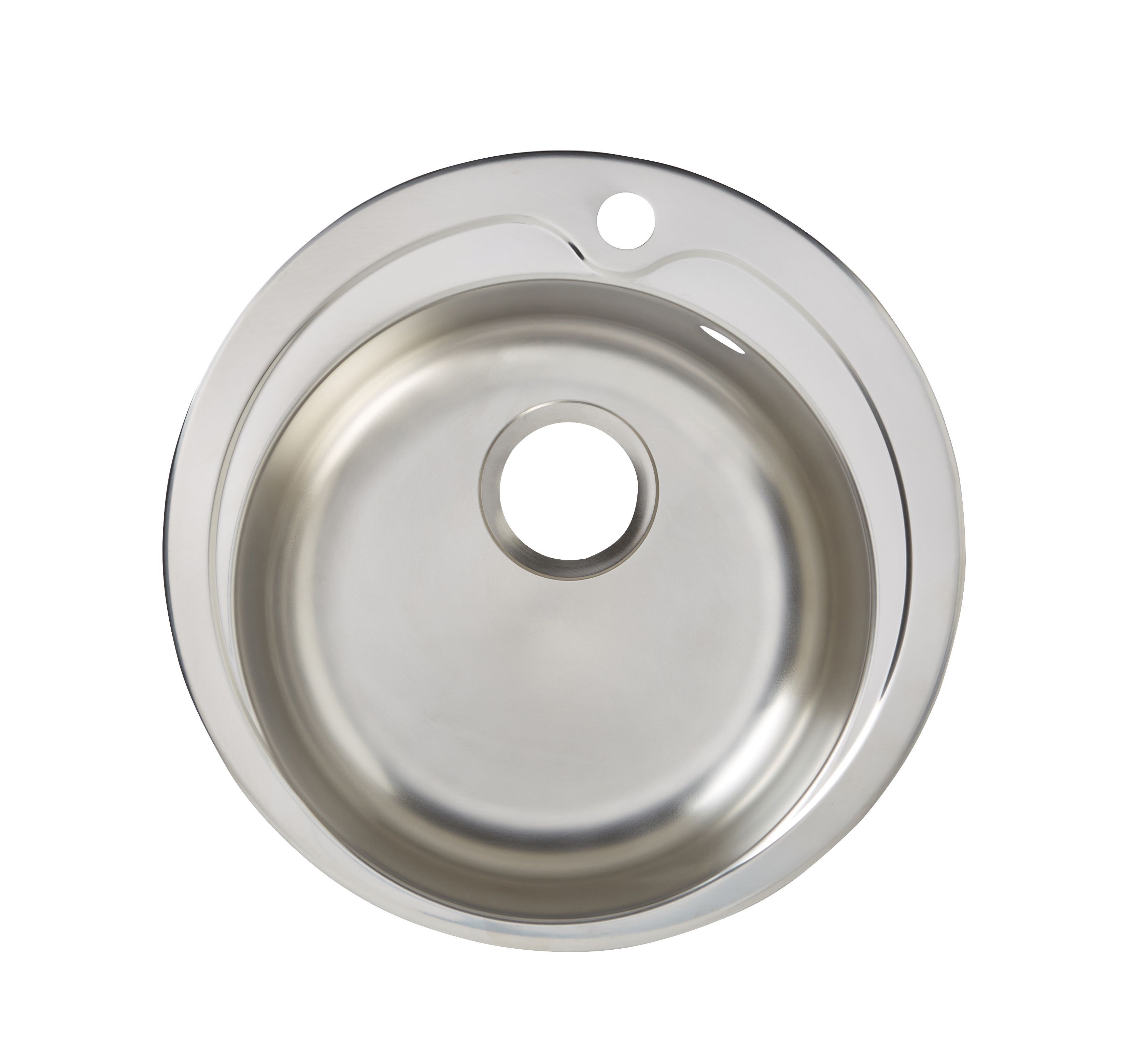 Quimby Inox Stainless steel 1 Bowl Sink 485mm x 485mm | DIY at B&Q