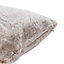 Rabbit faux fur Stone Cushion (L)43cm x (W)43cm