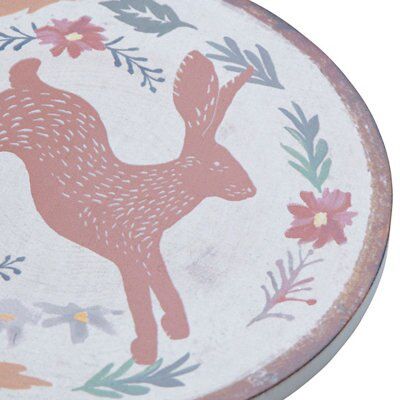 Rabbit Wood Coaster, Set of 4