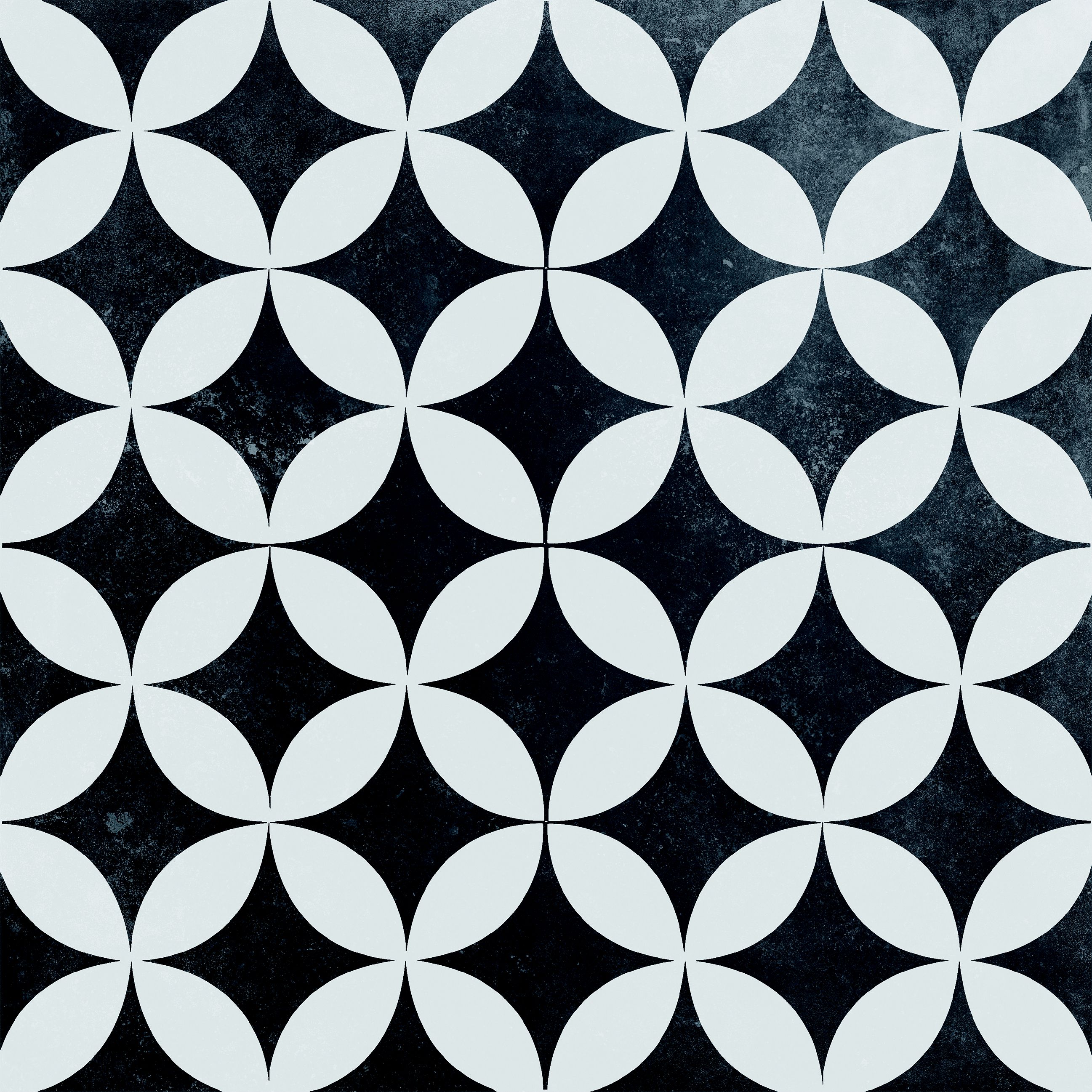 Radford Black & white Matt Patterned Porcelain Outdoor Floor Tile - 3