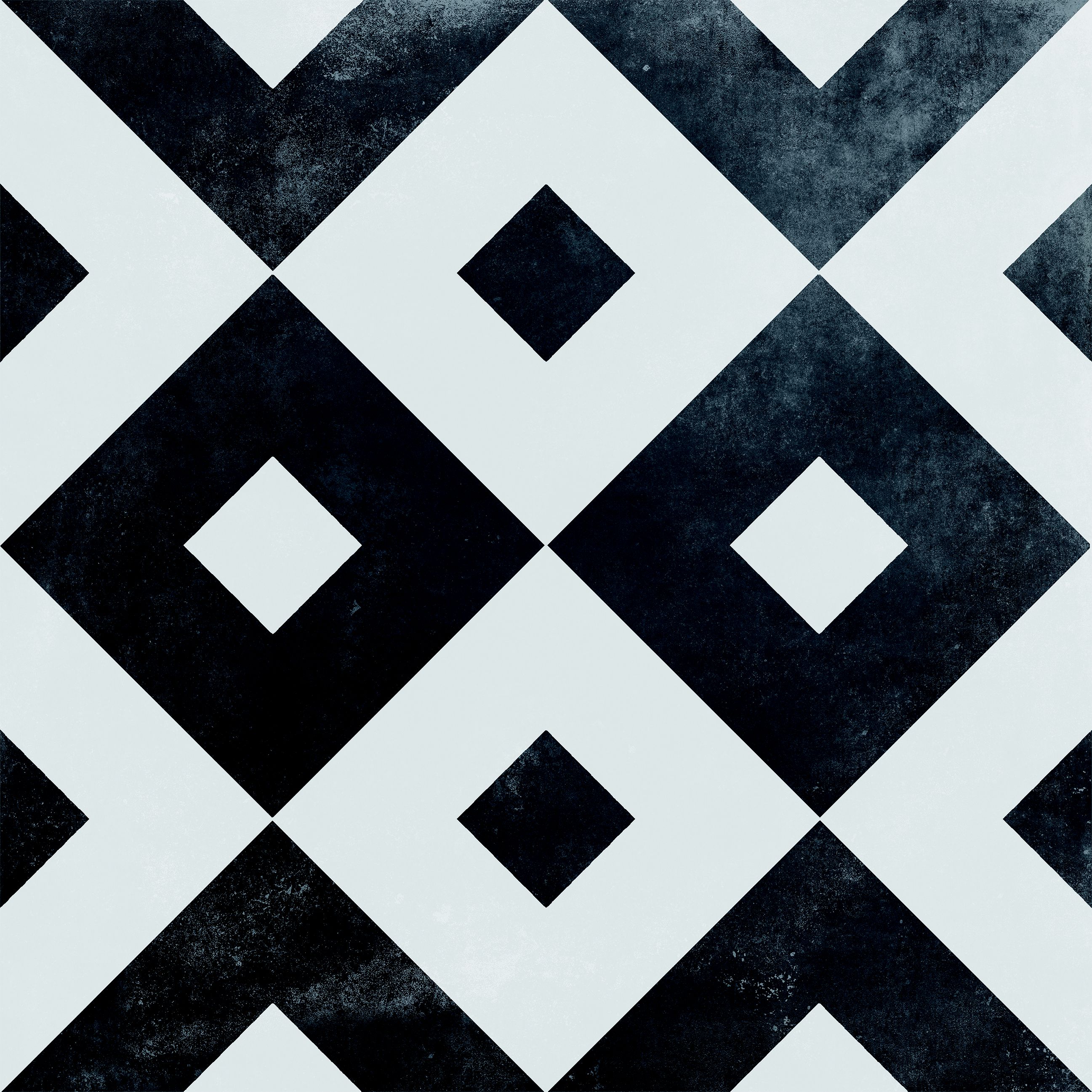 Radford Black & white Matt Patterned Porcelain Outdoor Floor Tile - 4