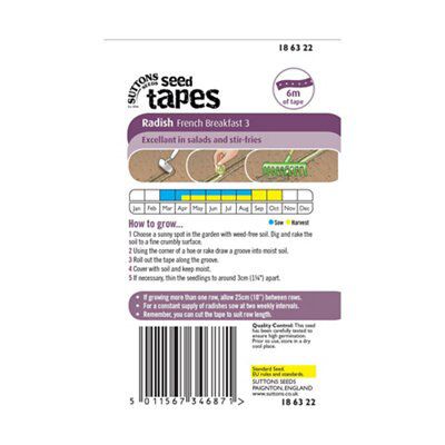 Radish Seed tape