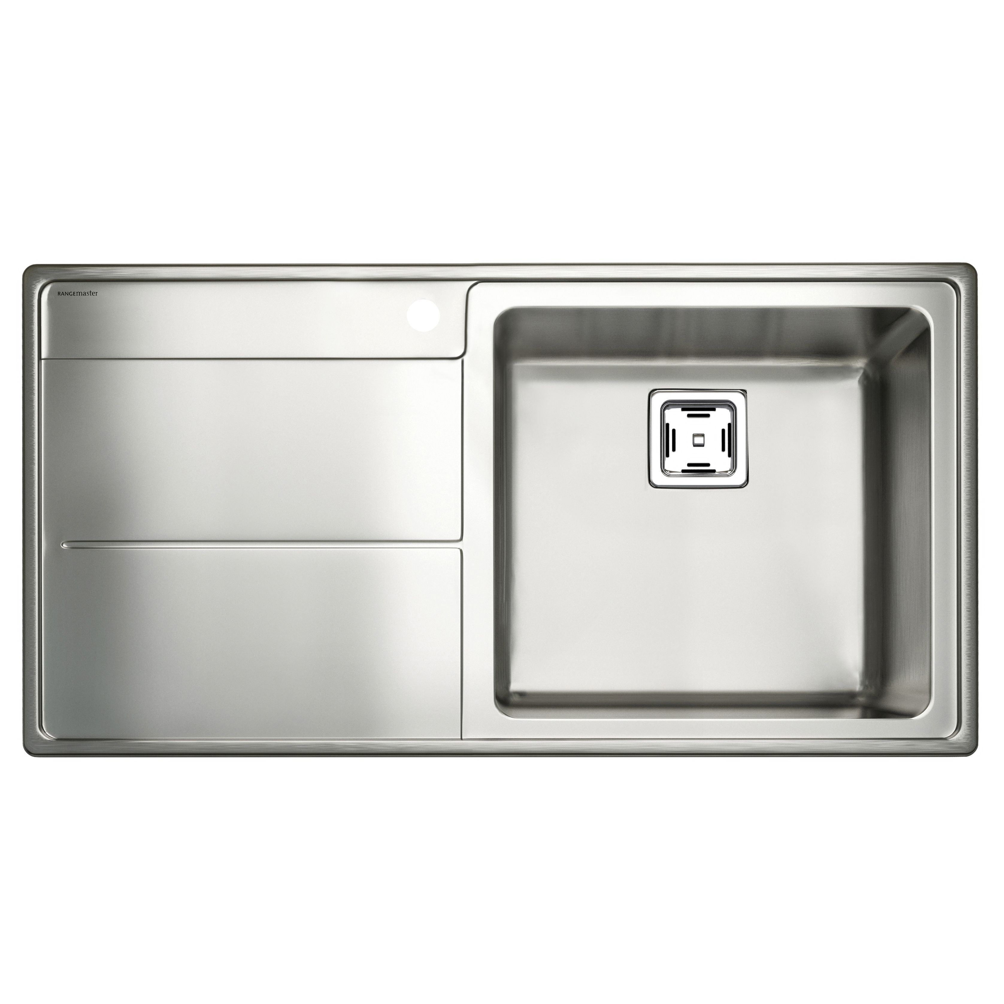 Rangemaster Arlington Brushed Stainless steel 1 Bowl Sink