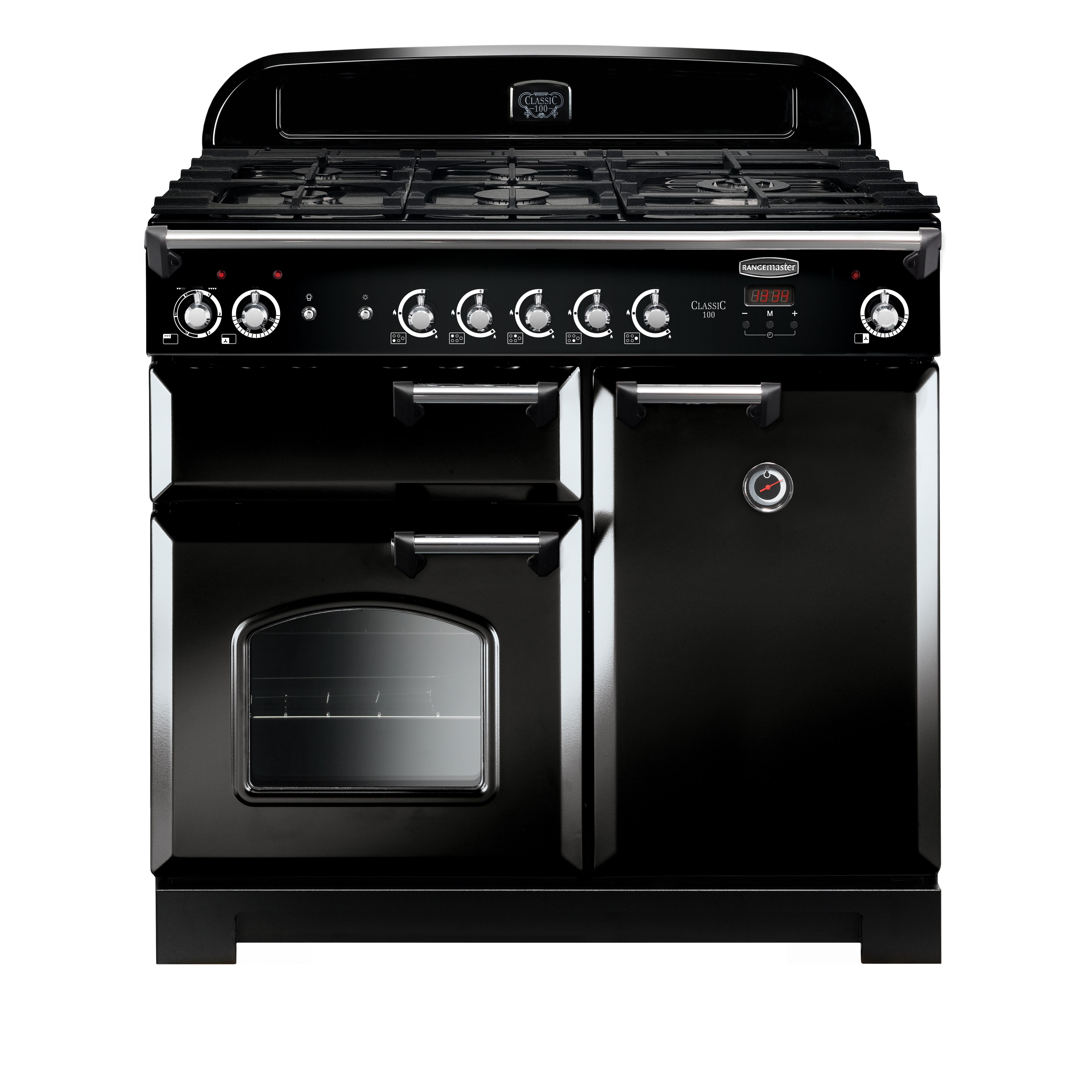 Rangemaster CLA100DFFBLC Freestanding Electric Range cooker with Gas