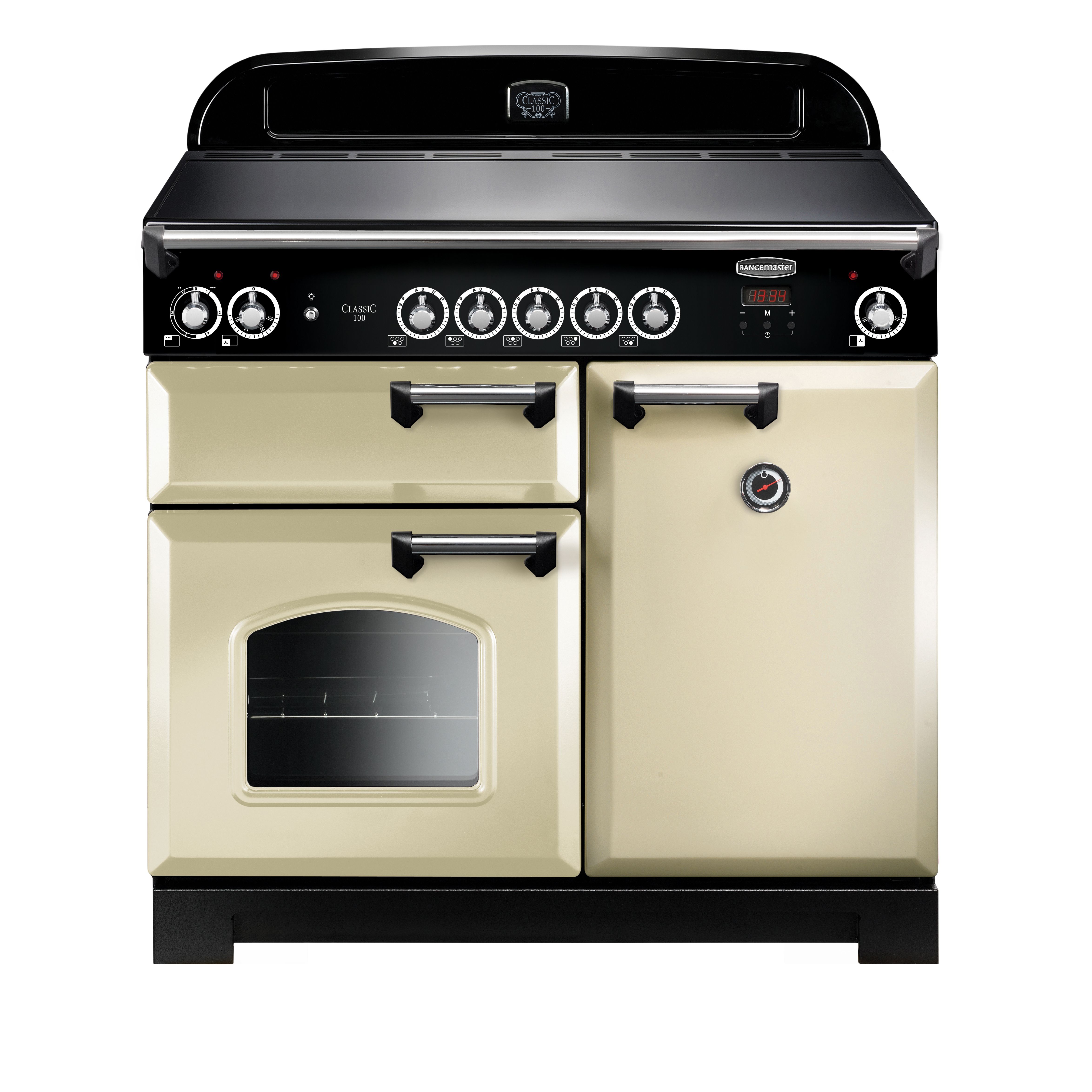 Rangemaster CLA100ECCRC Freestanding Electric Range cooker with Ceramic Hob - Cream