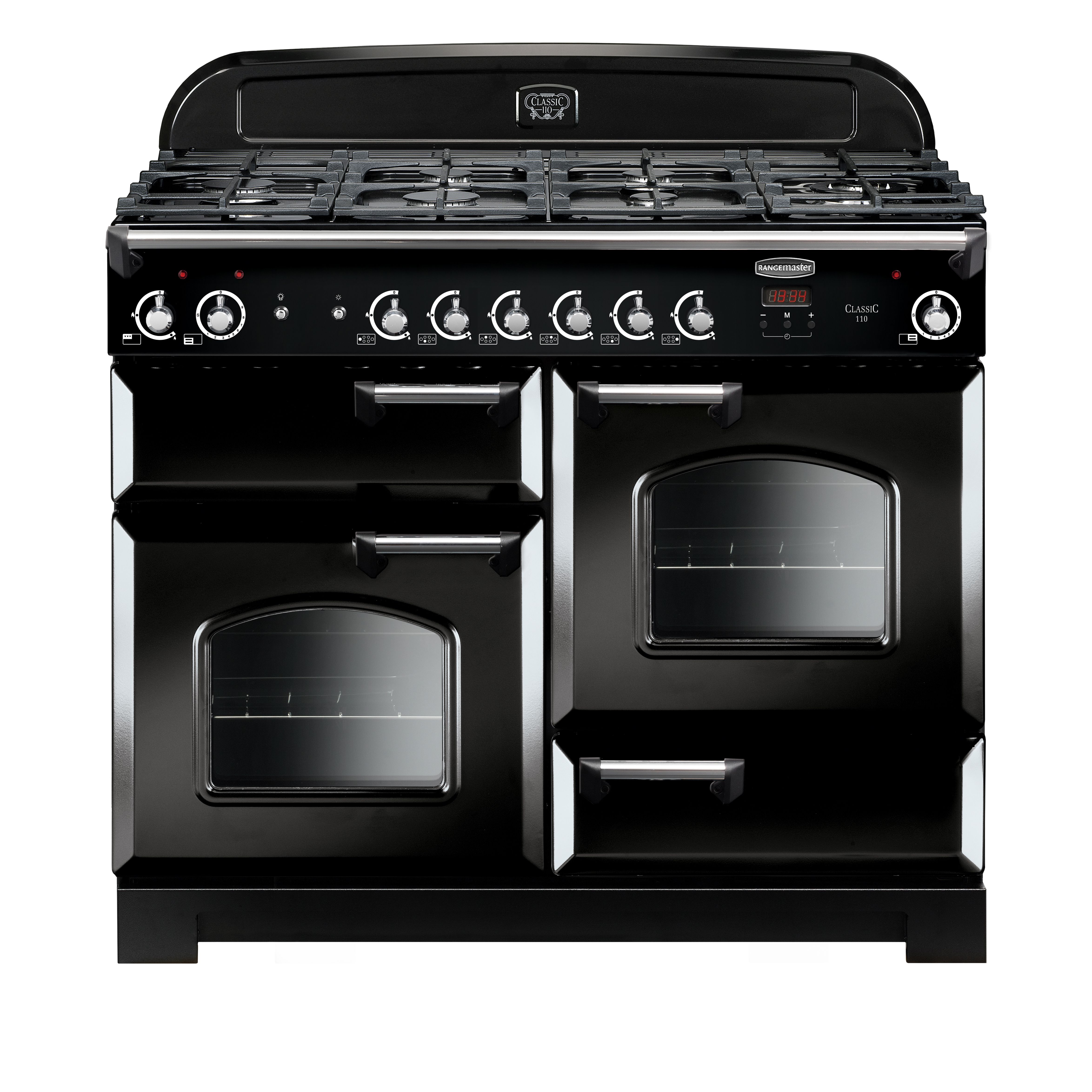 Rangemaster CLA110NGFBLC Freestanding Gas Range cooker with Gas Hob