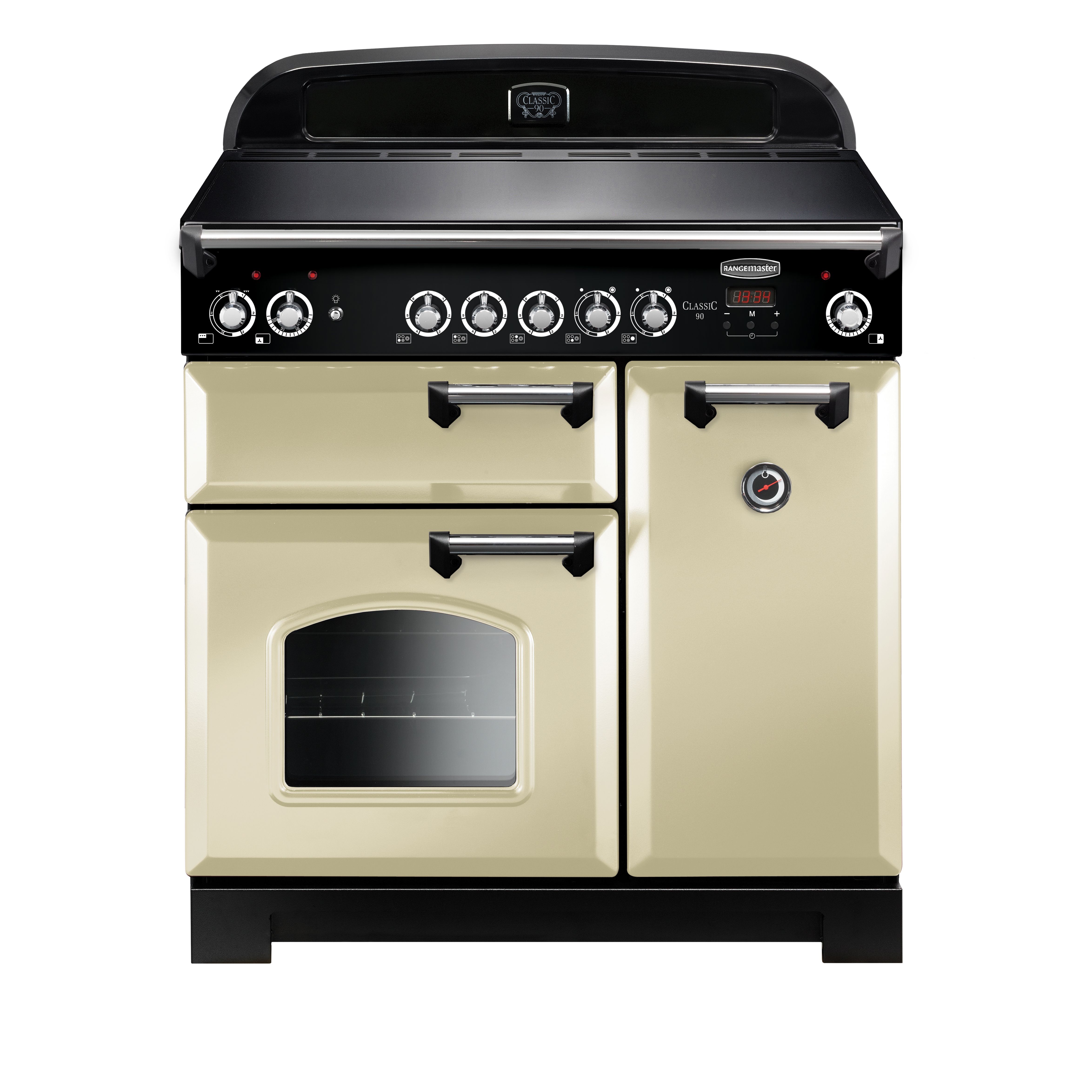 Rangemaster CLA90ECCRC Freestanding Electric Range cooker with Ceramic Hob - Cream