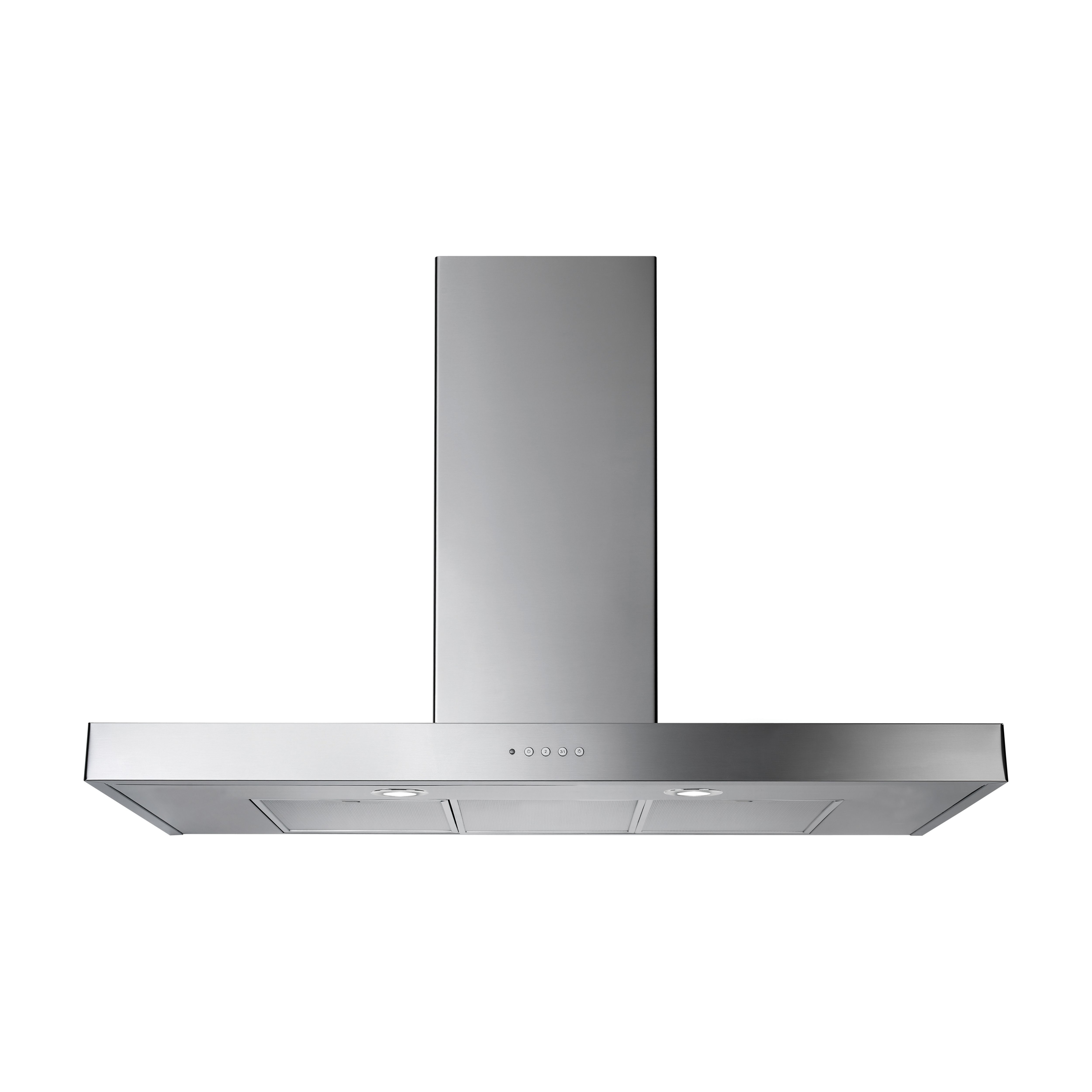 Rangemaster Flat Hood UNBHDS100SS Stainless steel Chimney Cooker hood (W)99.8cm