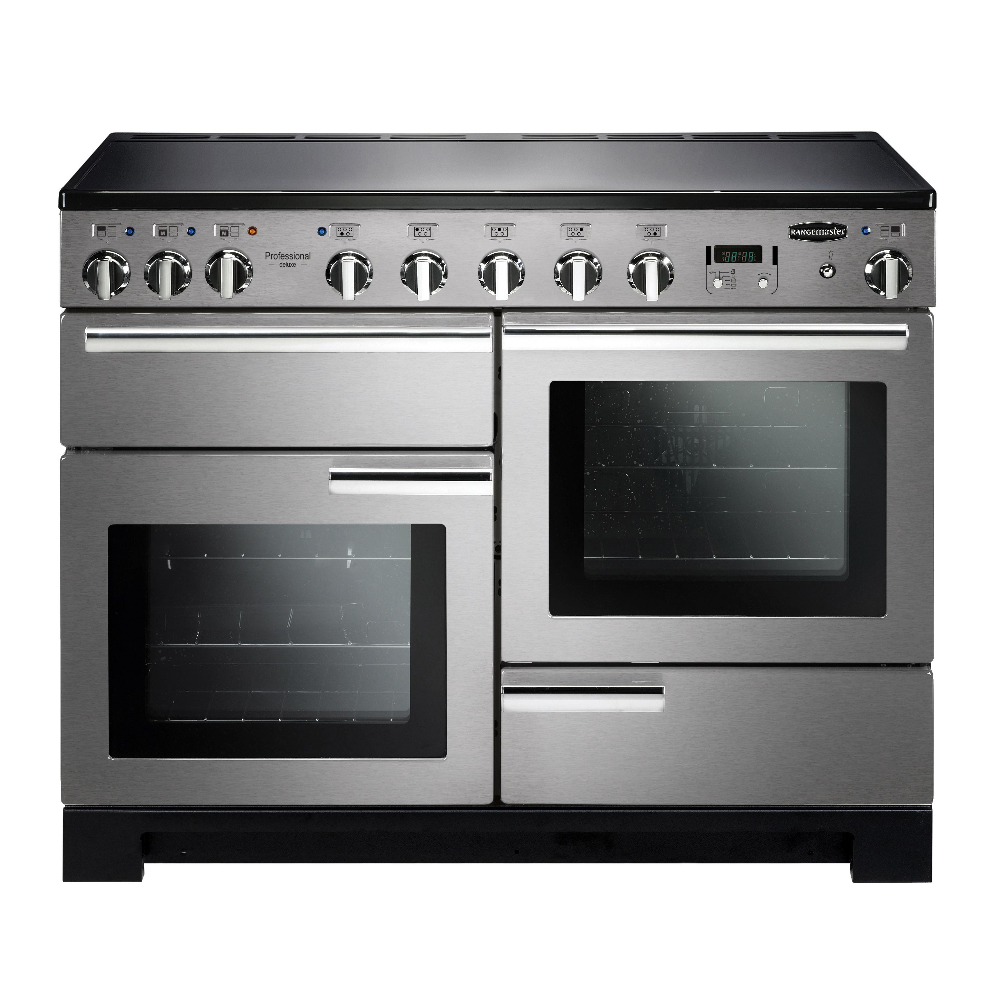 Rangemaster PDL110EISSC Freestanding Electric Range cooker with ...