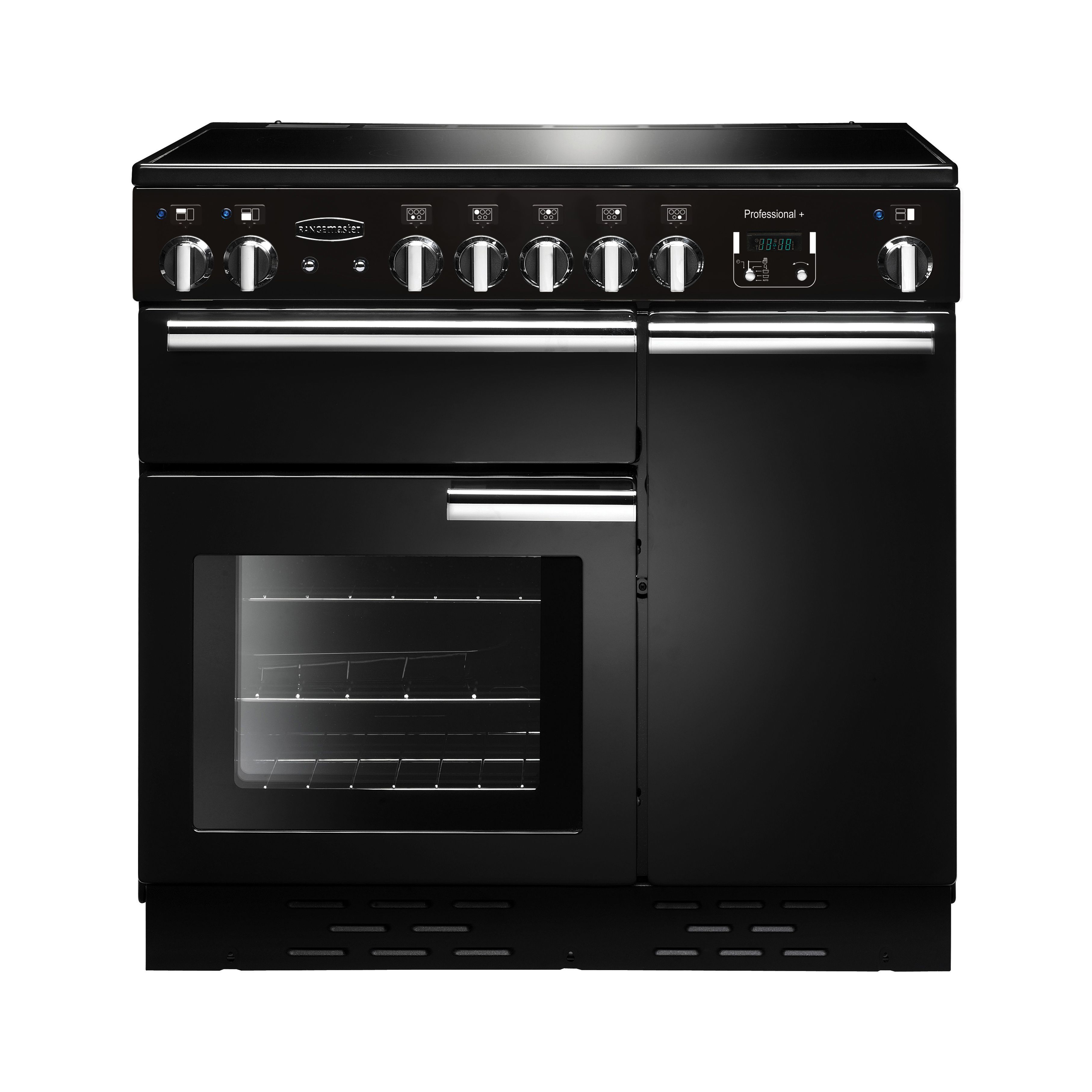 Rangemaster PROP90ECGB/C Freestanding Electric Range cooker with ...