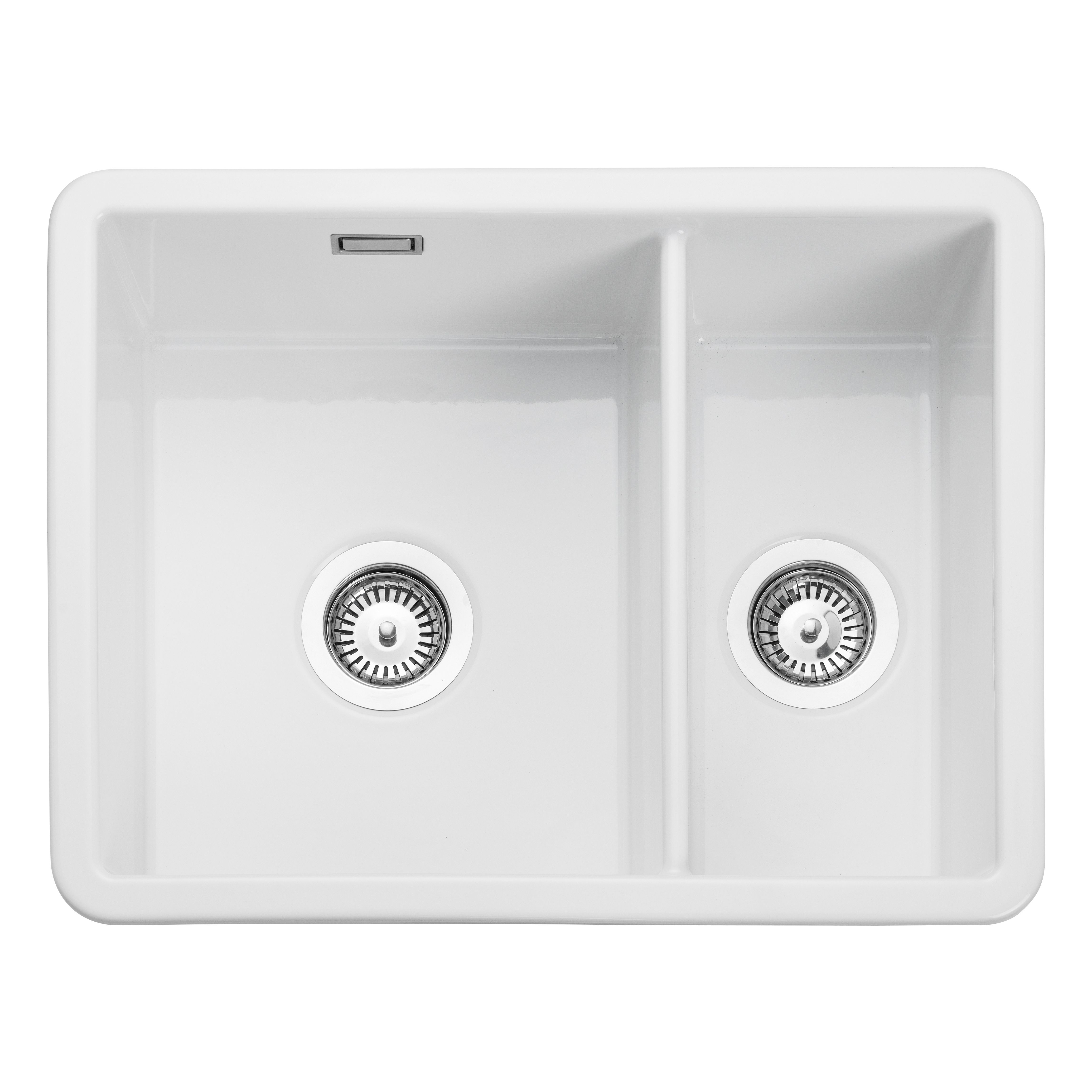 Rangemaster Rustique White Ceramic 1.5 Bowl Sink 430mm x 557mm