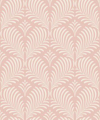 Rasch Lois Damask Rose gold glitter effect Embossed Wallpaper | DIY at B&Q