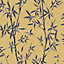 Rasch Yellow Bamboo Embossed Wallpaper Sample