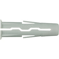 Rawlplug Uno Grey Plastic Wall plug (L)36mm (Dia)10mm, Pack of 80