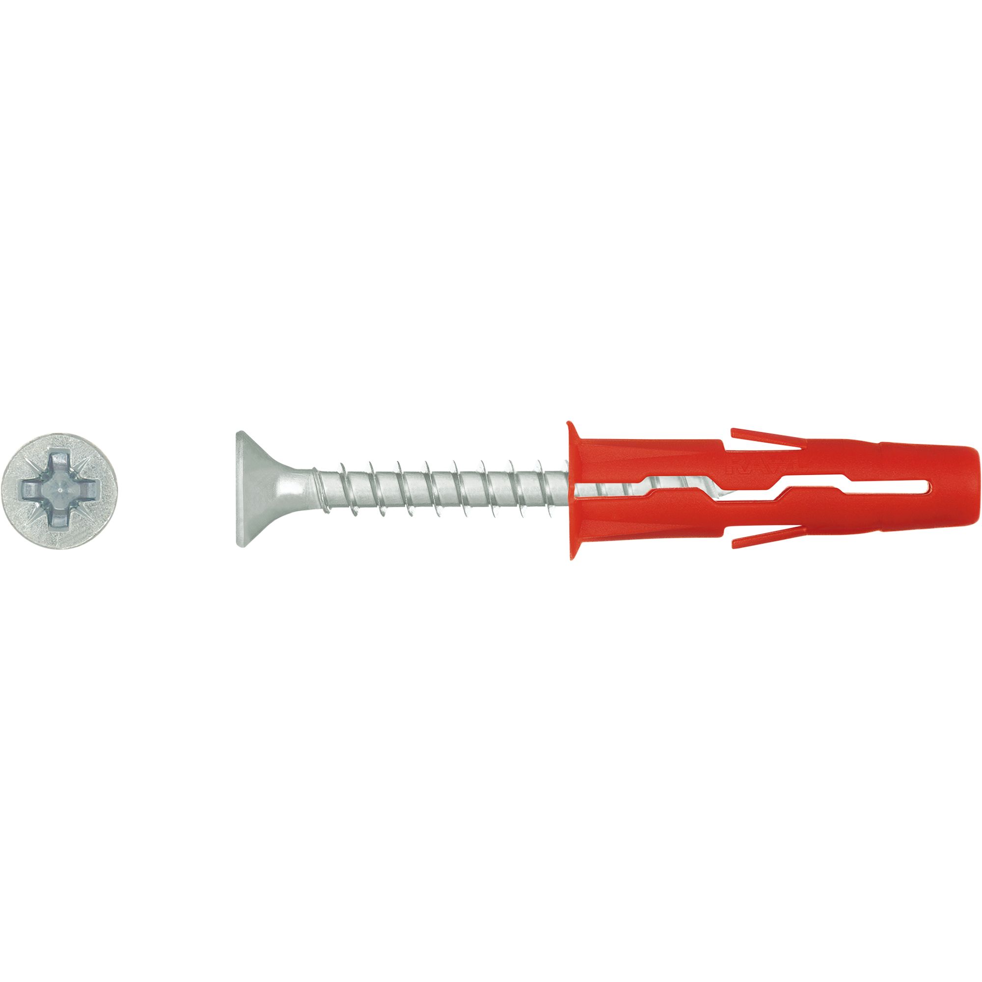 Rawlplug Uno Red Multi-purpose screw & wall plug (Dia)6mm (L)28mm, Pack ...
