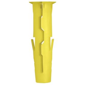 Rawlplug Uno Yellow Nylon Wall plug (Dia)5mm (L)24mm, Pack of 96