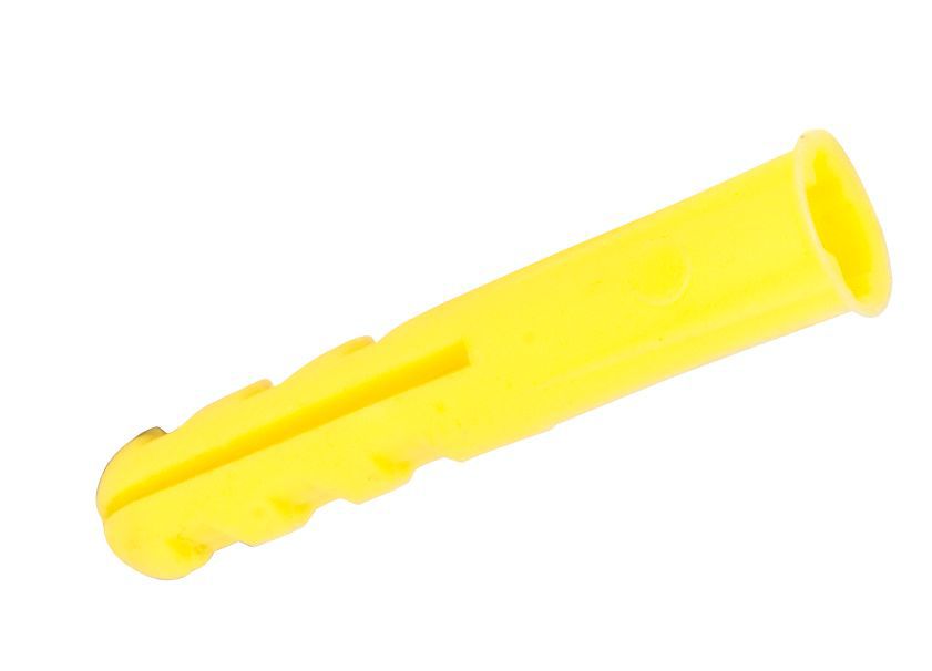 Rawlplug Yellow Wall plug (Dia)5mm, Pack of 100