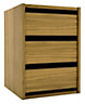 Ready assembled Chest of drawers (H)600mm (W)350mm (D)450mm