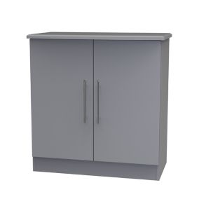 Ready assembled Matt grey matt Cabinet (H)790mm (W)760mm (D)400mm