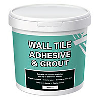 Ready mixed White Wall tile Adhesive & grout, 1kg