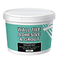 Ready mixed White Wall tile Adhesive & grout, 6.6kg