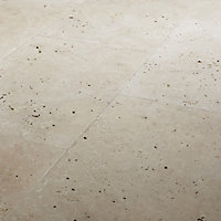 Real Tumbled Travertine Cream Matt Natural stone Wall & floor Tile Sample